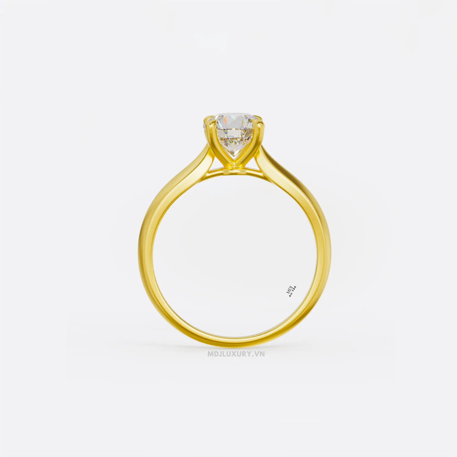 Nhẫn Đính Hôn Cổ Điển Vàng 14K NNU263