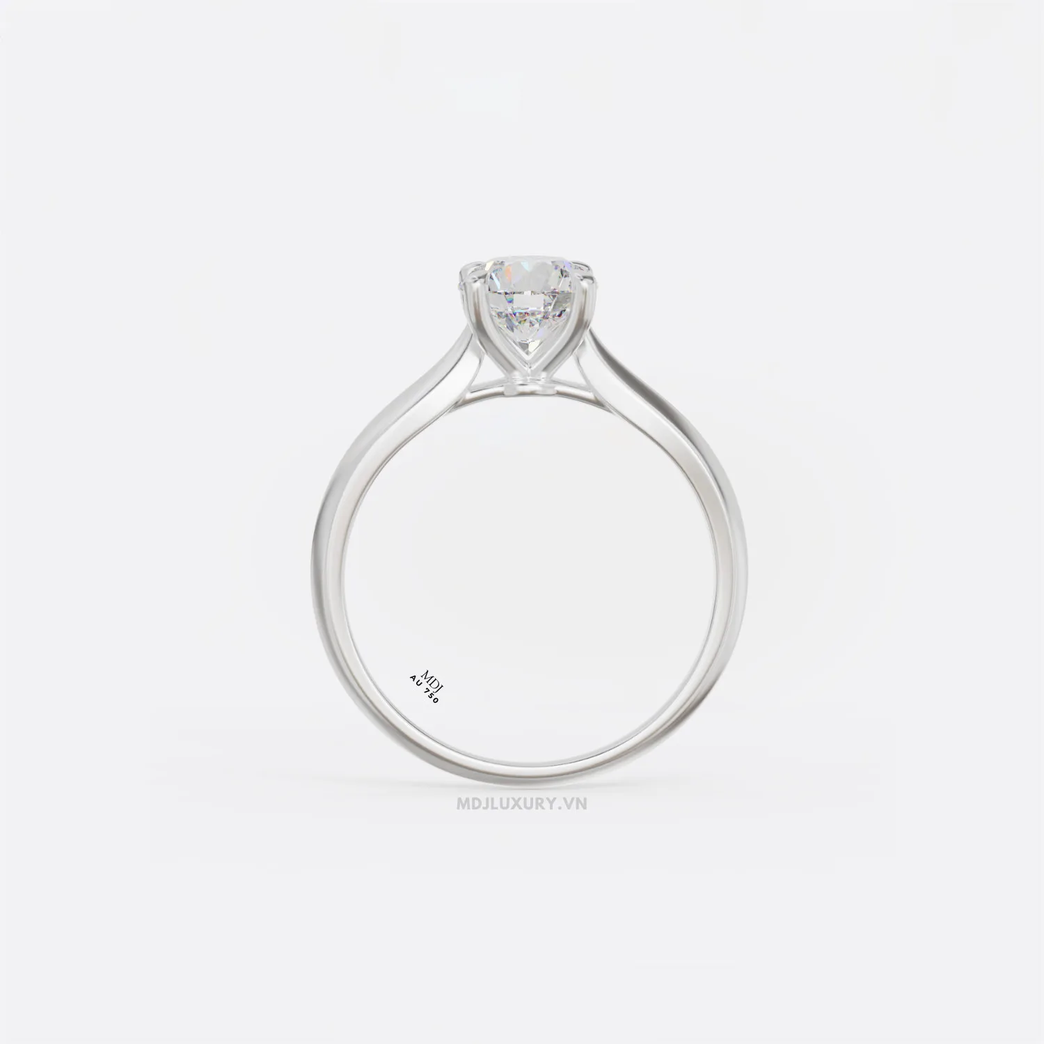 Nhẫn Đính Hôn Cổ Điển Vàng 14K NNU263