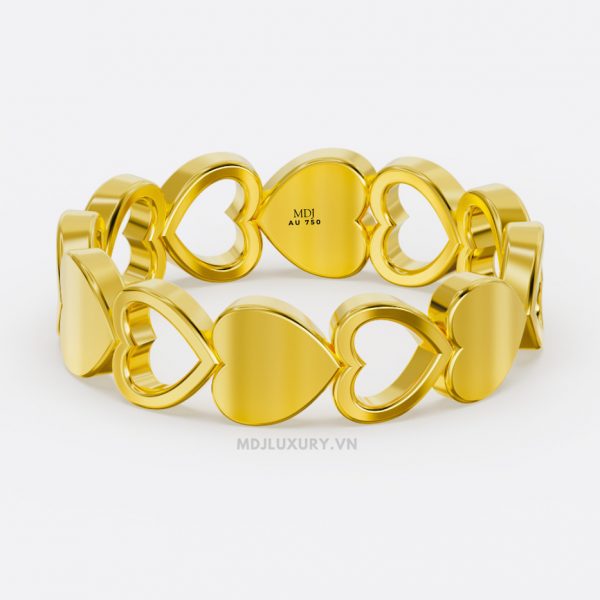 Nhẫn Cầu Hôn Trái Tim Vàng tây MDJ NNU60