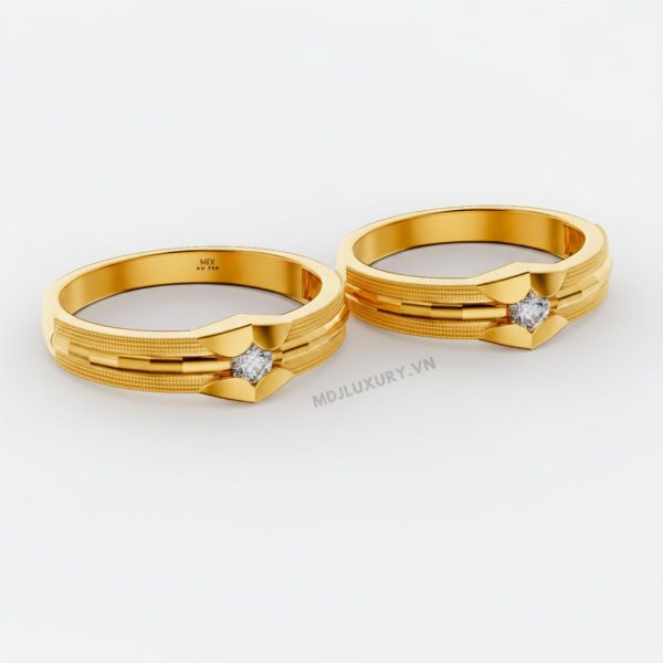 Nhẫn cưới vàng vàng - nhẫn cưới đẹp NC125 11 Nhẫn cưới vàng vàng – nhẫn cưới đẹp NC125