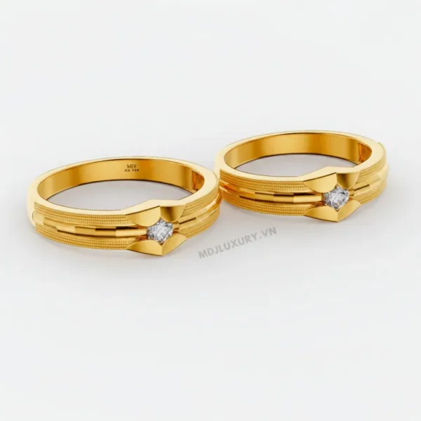 Nhẫn cưới vàng vàng – nhẫn cưới đẹp NC125