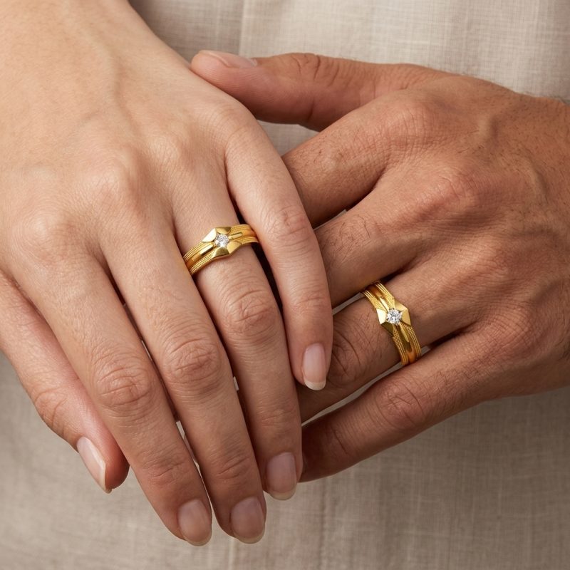 Nhẫn cưới vàng vàng – nhẫn cưới đẹp NC125