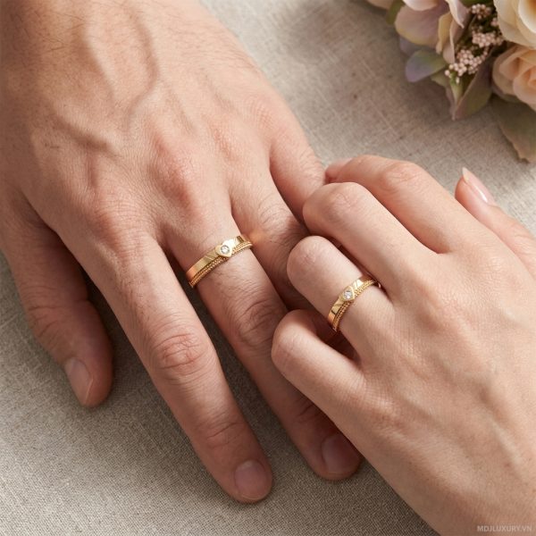 Nhẫn Cưới Kim Cương Nhân Tạo NC135