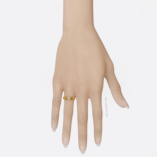 Nhẫn Cưới Thánh Giá Công Giáo kim cương NC238