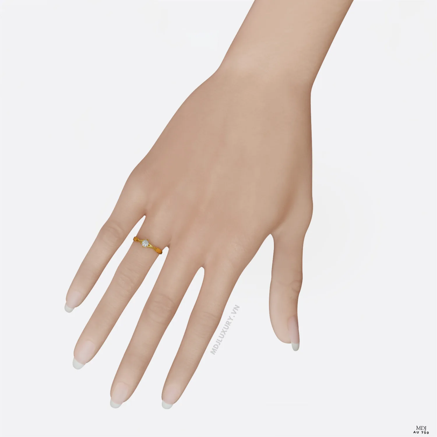 Nhẫn Đính Hôn Kim Cương Lab NNU266