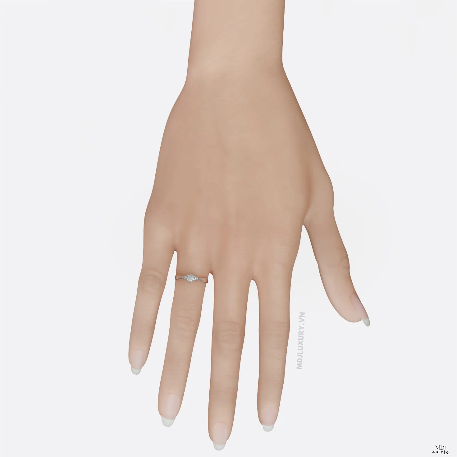 Nhẫn Đính Hôn Kim Cương Lab NNU266