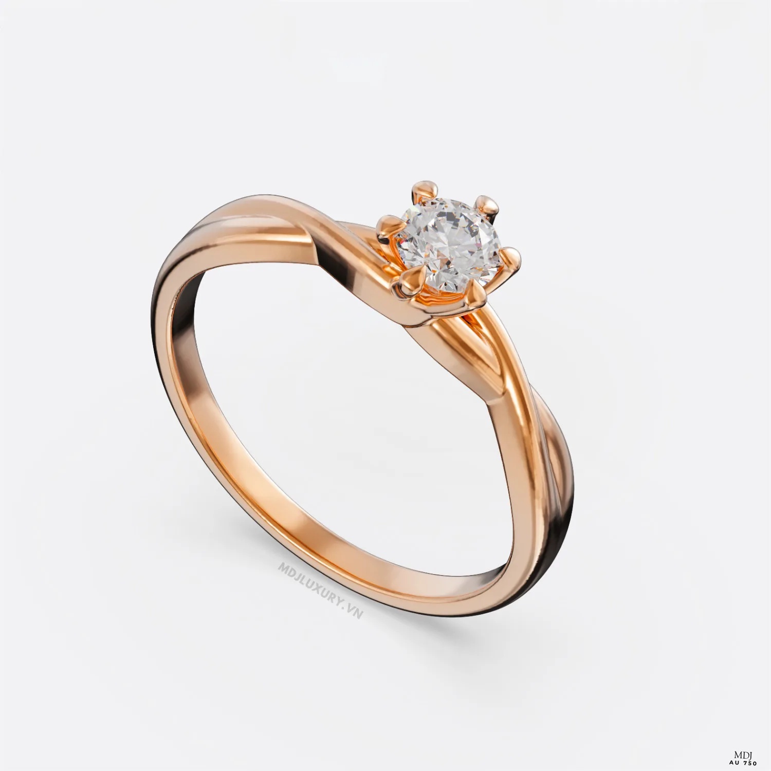 Nhẫn Đính Hôn Kim Cương Lab NNU266