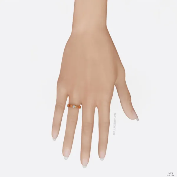 Nhẫn Đính Hôn Trái Tim Kim Cương 18K NNU269