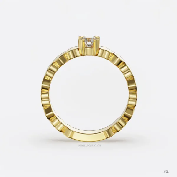 Nhẫn Đính Hôn Trái Tim Kim Cương 18K NNU269
