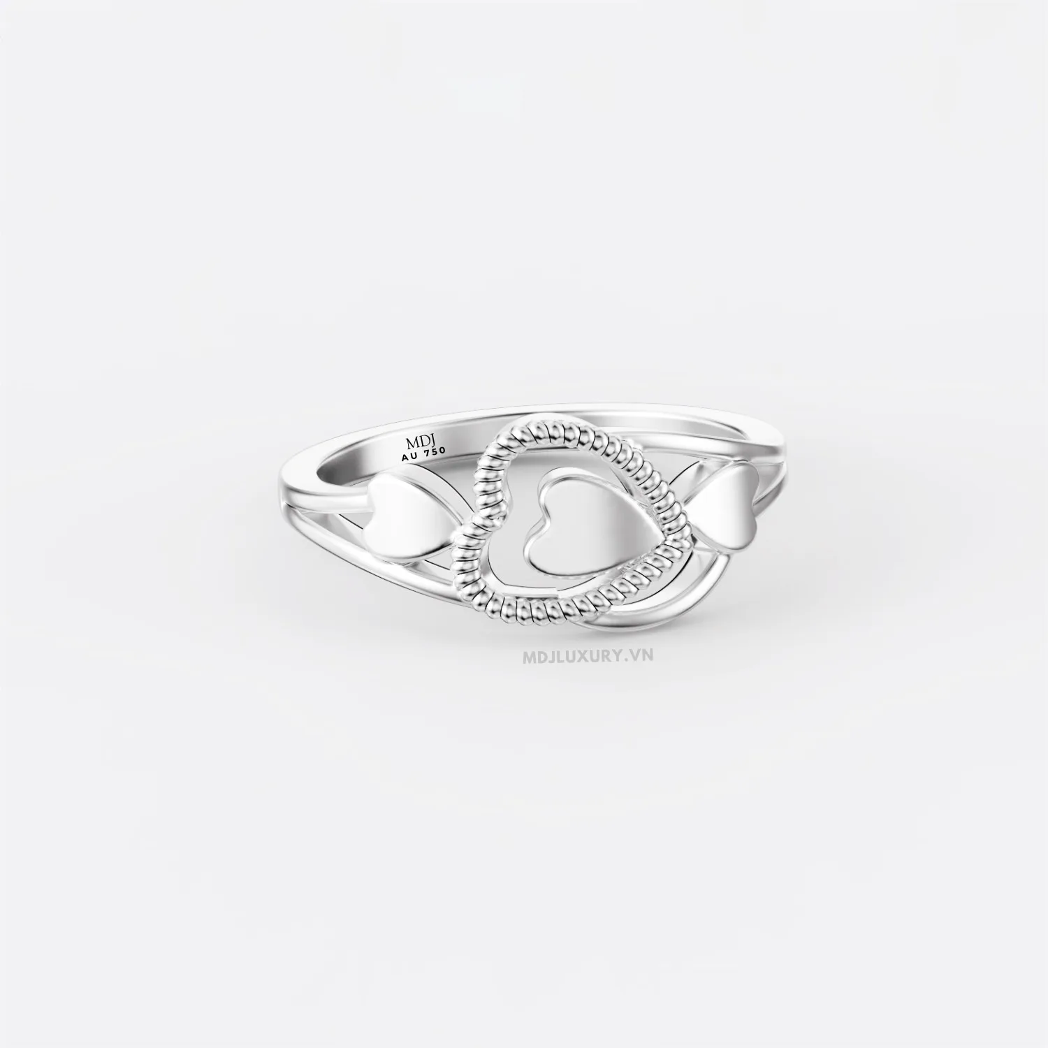 Nhẫn Đính Hôn Trái Tim 14K NNU270
