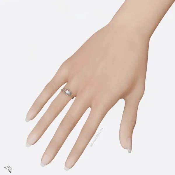 Nhẫn Đính Hôn Trái Tim 14K NNU270