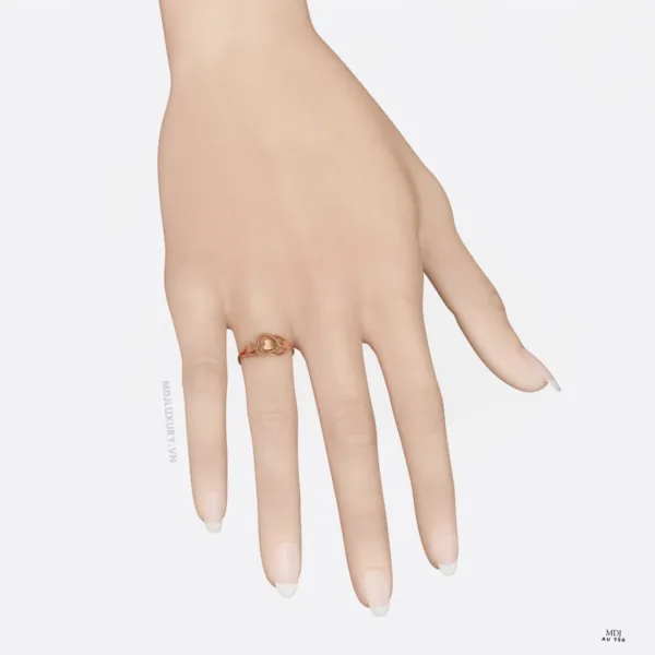 Nhẫn Đính Hôn Trái Tim 14K NNU270