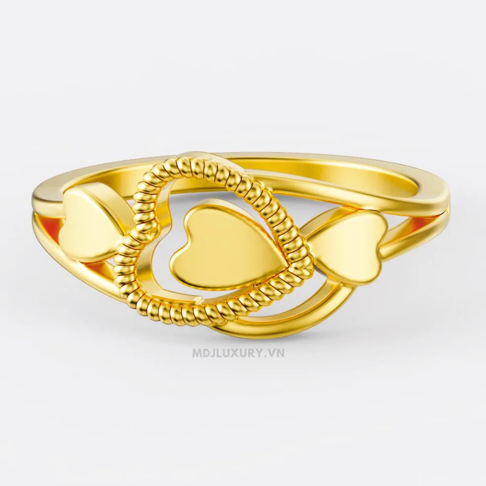 Nhẫn Đính Hôn Trái Tim 14K NNU270