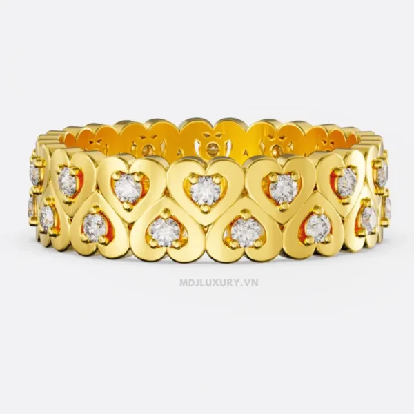 Nhẫn Đính Hôn Trái Tim 18K NNU271