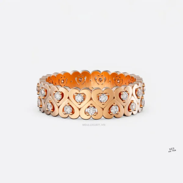 Nhẫn Đính Hôn Trái Tim 18K NNU271