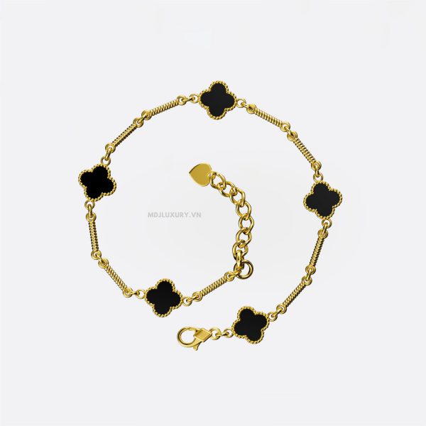 Vòng Tay Nữ Vàng Tây Cỏ 4 Lá VTN17 – Biểu Tượng May Mắn