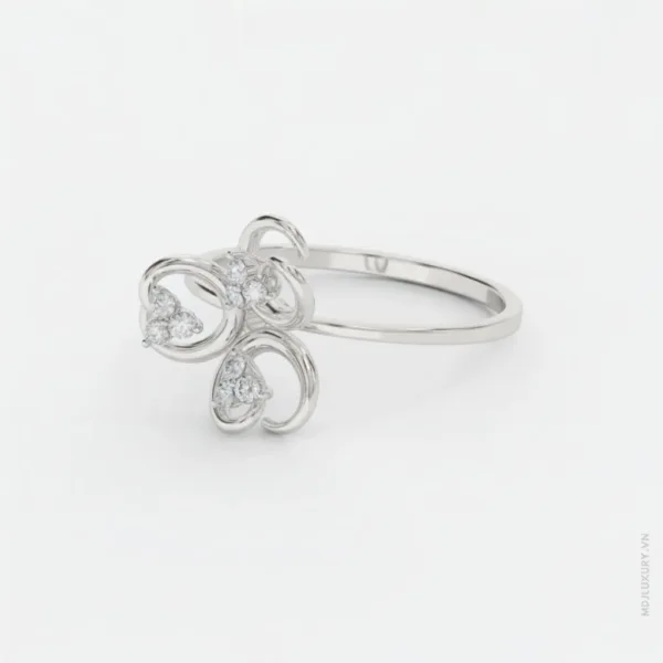 Nhẫn Cầu Hôn Vàng tây 14K MDJ Flower F015