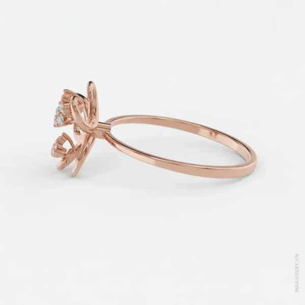 Nhẫn Cầu Hôn Vàng tây 14K MDJ Flower F015