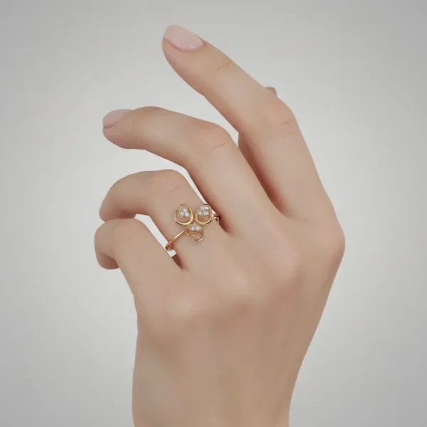 Nhẫn Cầu Hôn Vàng tây 14K MDJ Flower F015