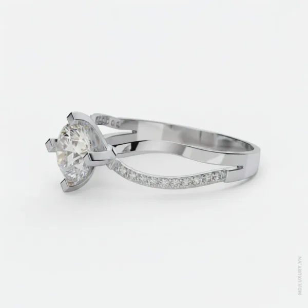 Nhẫn Nữ Vàng Tây đá Moissanite M9002