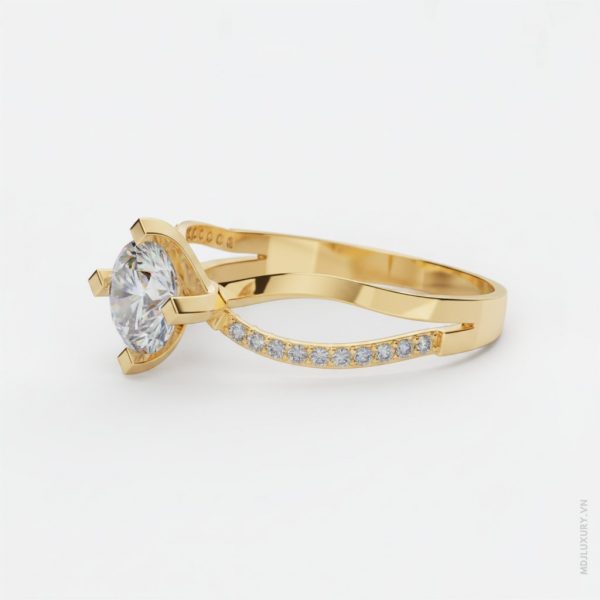 Nhẫn Nữ Vàng Tây đá Moissanite M9002