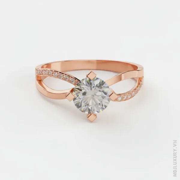 Nhẫn Nữ Vàng Tây đá Moissanite M9002