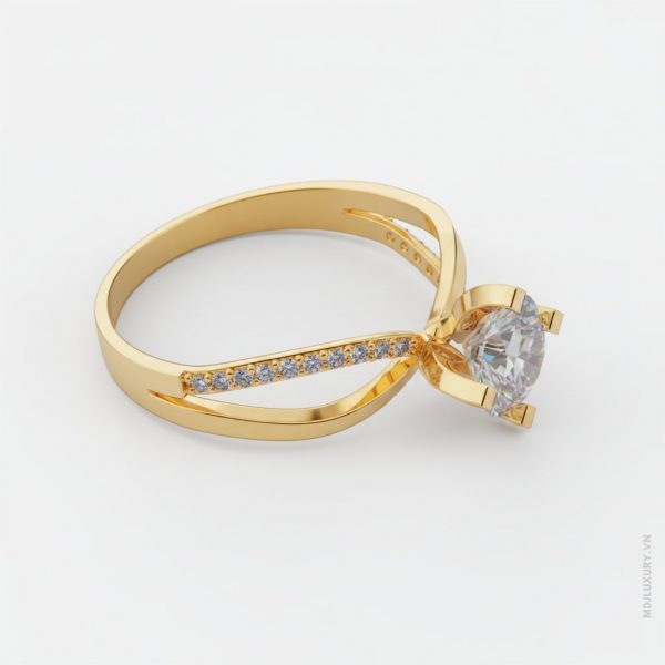 Nhẫn Nữ Vàng Tây đá Moissanite M9002