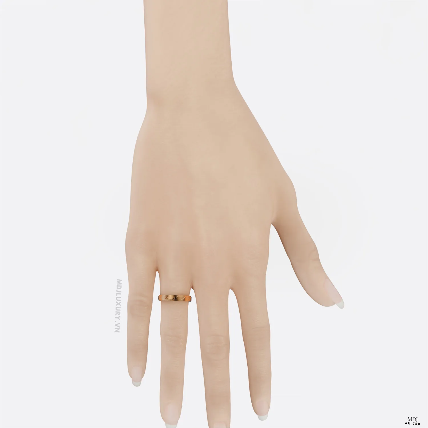 Nhẫn Cưới Vàng 18K, 14K MDJ LUXURY NC239