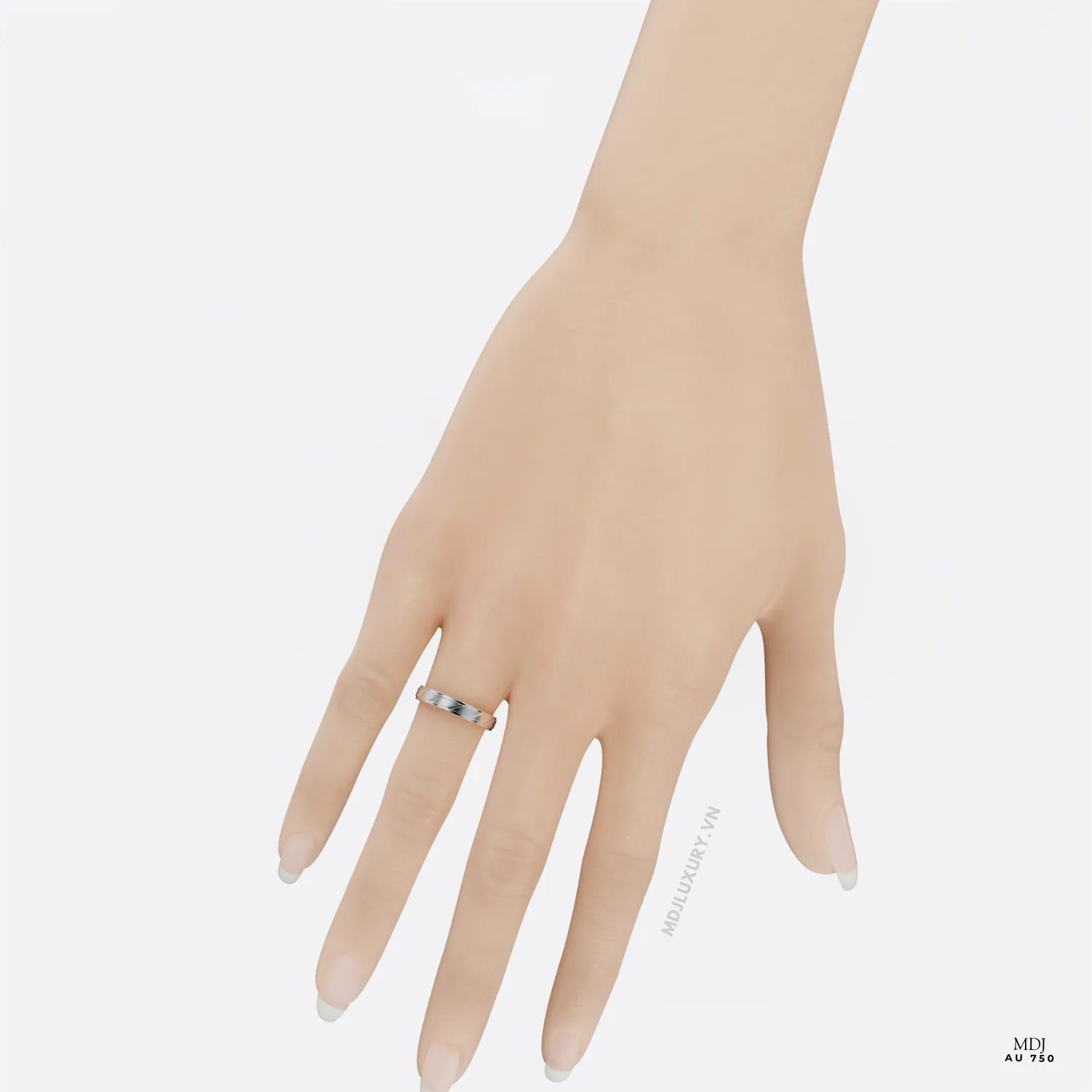 Nhẫn Cưới Vàng 18K, 14K MDJ LUXURY NC239