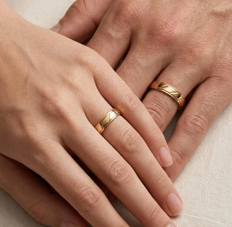 Nhẫn Cưới Vàng 18K, 14K MDJ LUXURY NC239