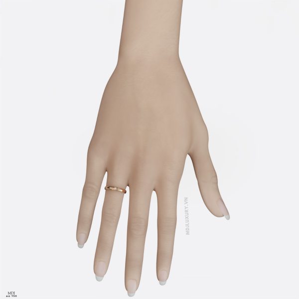 Nhẫn Cưới Cao Cấp Vàng Hồng NC240