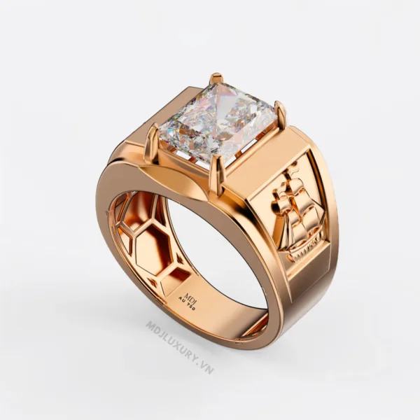 Nhẫn Nam Vàng Tây 18k MDJ NN379