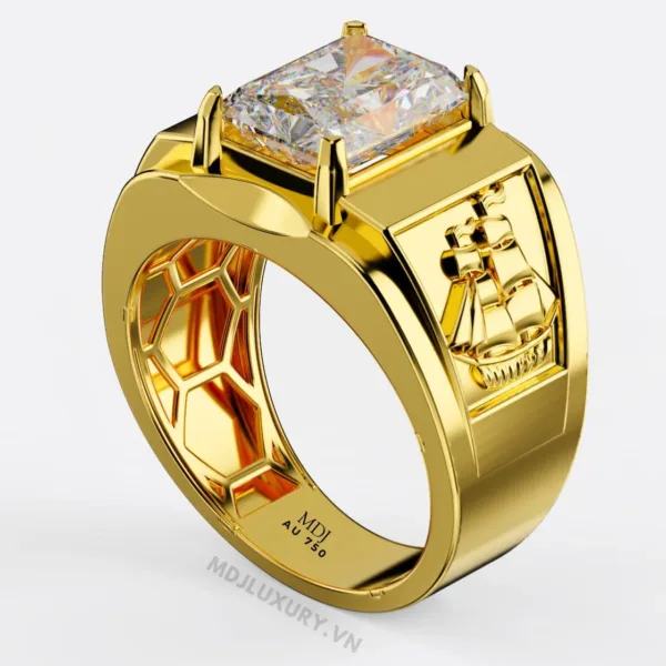 Nhẫn Nam Vàng Tây 18k MDJ NN379