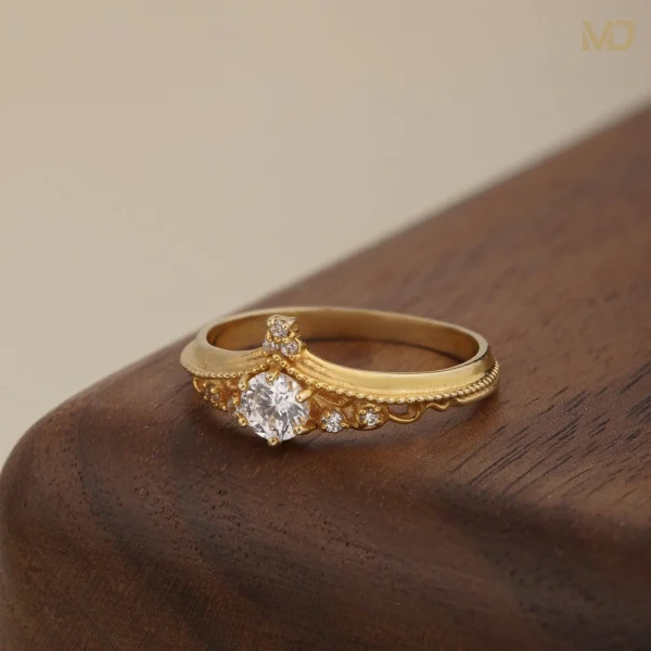 Nhẫn Cầu Hôn Vương Miện Cổ Điển NNU324