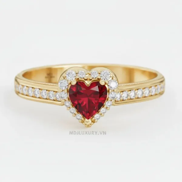 Nhẫn Cầu Hôn Trái Tim 14K M9001