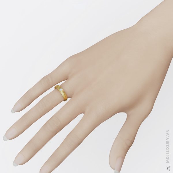 Nhẫn cưới vàng Tây 18k MDJ NC120