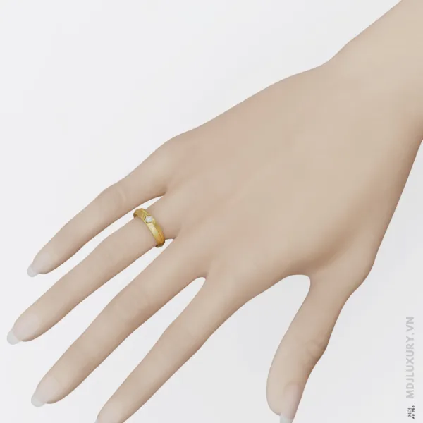 Nhẫn cưới vàng Tây 18k MDJ NC120