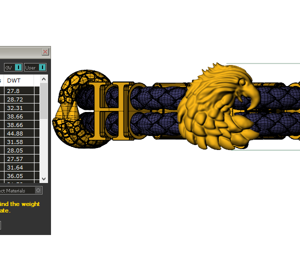 Lắc tay Nam Vàng Tây Đại Bàng LTN18