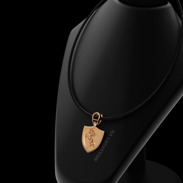 Mặt Dây Chuyền Nam Rồng Đá Ruby Bọc Móng Vuốt MDC70