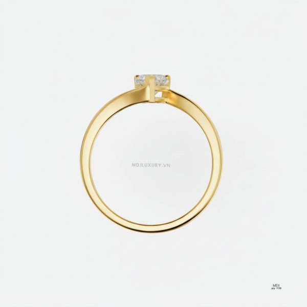 Nhẫn Đính Hôn Trái tim vàng tây 18K NNU264 25 Nhẫn Đính Hôn Trái tim vàng tây 18K NNU264