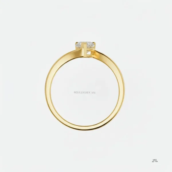 Nhẫn Đính Hôn Trái tim vàng tây 18K NNU264
