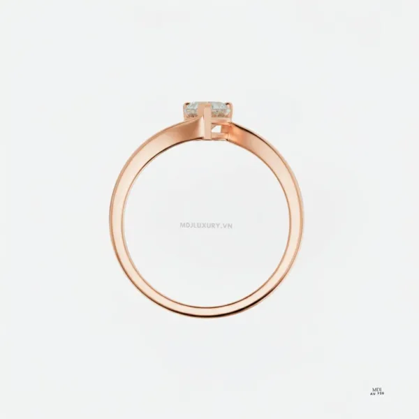 Nhẫn Đính Hôn Trái tim vàng tây 18K NNU264