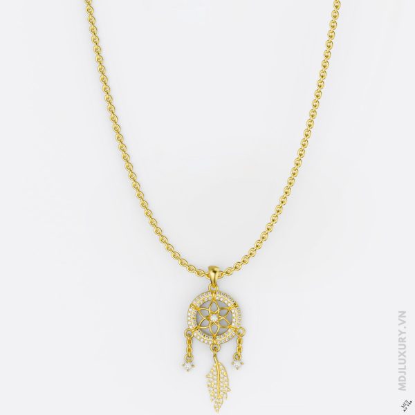 Mặt Dây Chuyền Nữ Vàng 14K Dolphin 18K MDN 20