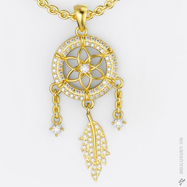Mặt Dây Chuyền Nữ Vàng 14K Dolphin 18K MDN 20