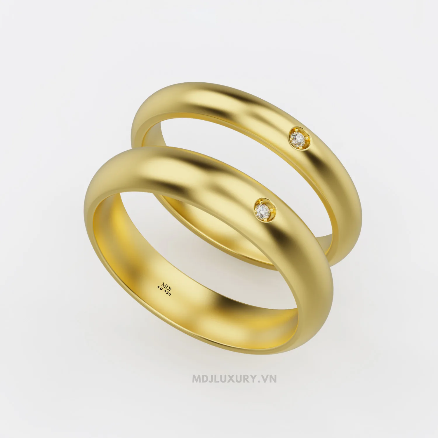 Nhẫn Cưới Love Kim Cương Cao Cấp NC241 (Sao chép)