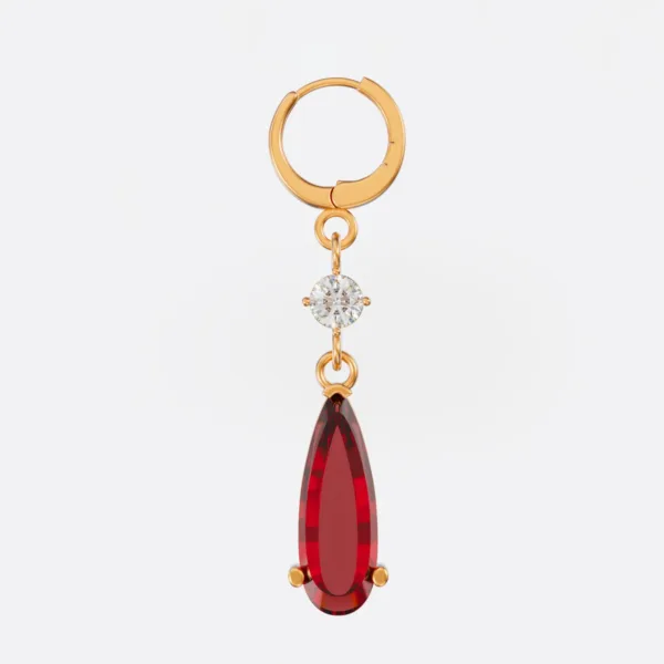 Hoa Tai Nữ Cao Cấp Đá Ruby BTNU16