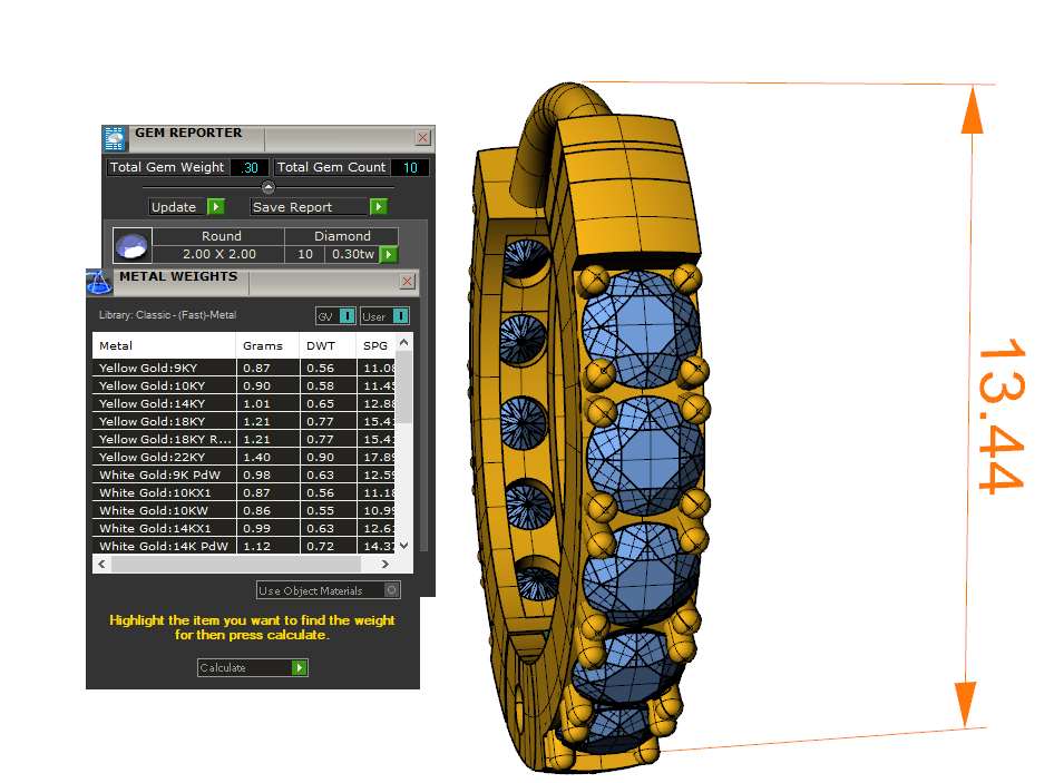 Hoa Tai Nữ Kim Cương BTNU17