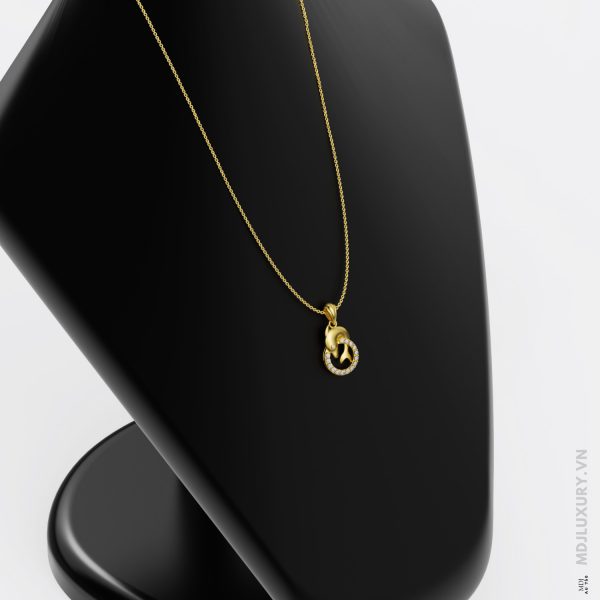 Mặt Dây Chuyền Nữ Cá Heo Kim Cương Lab MDN 25