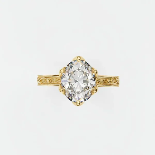 Nhẫn Đính Hôn Kim Cương 18K NNU279