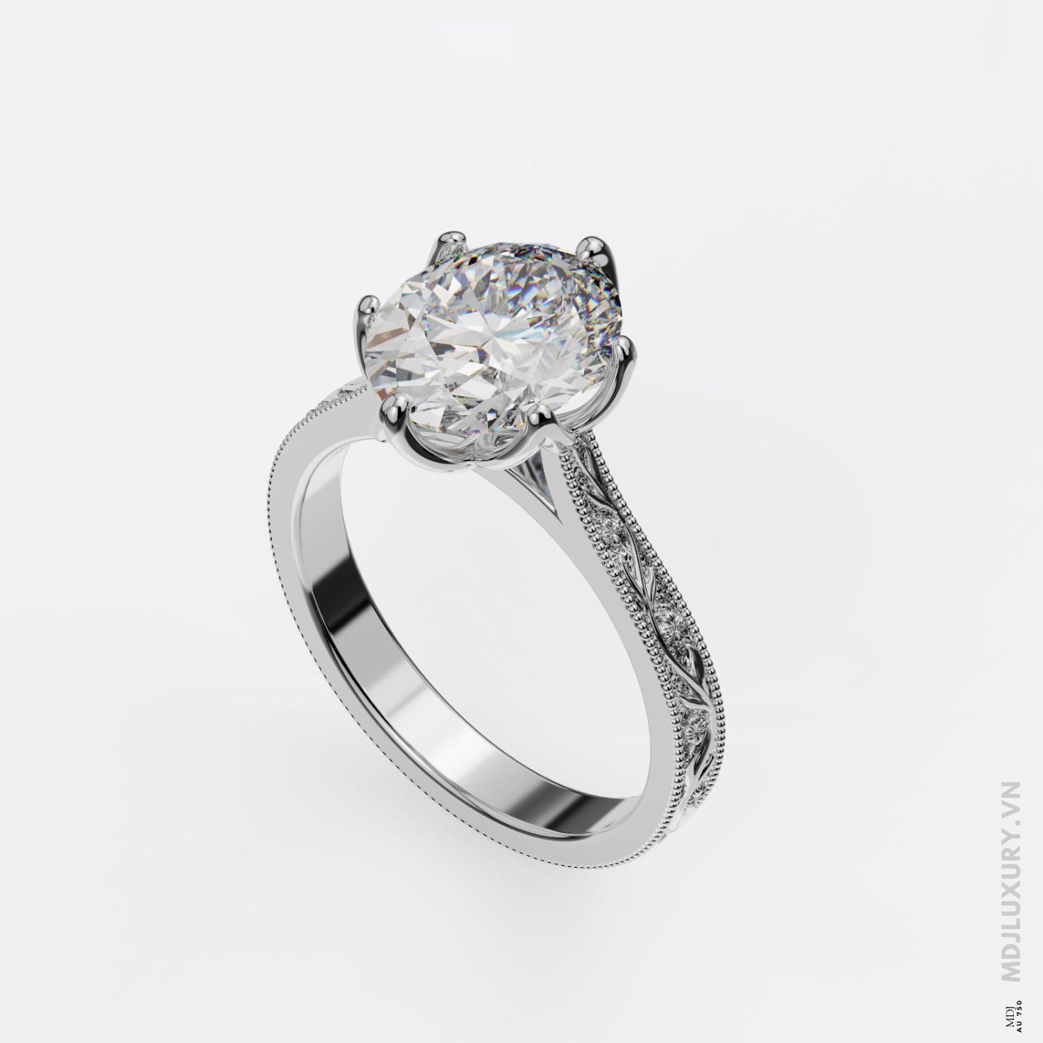 Nhẫn Đính Hôn Kim 18K NNU279